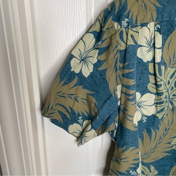 Vintage 70s RJC Floral Hawaiian Button Down Shirt L - Picture 6 of 10